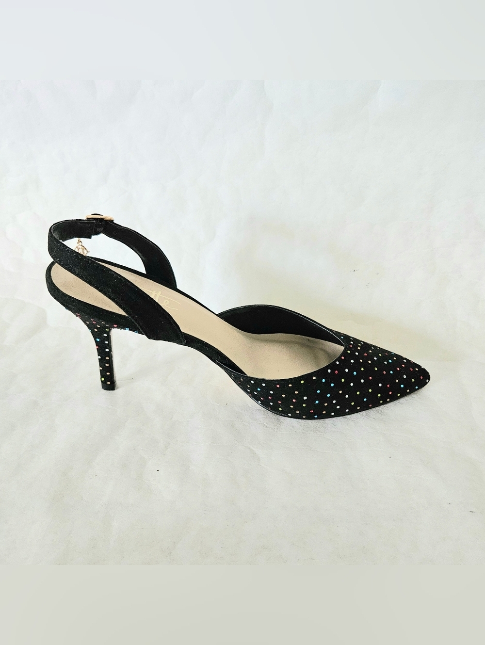 Nanette Lepore Sling Back Multi-color Gem Heels